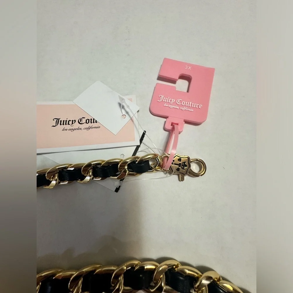 Juicy couture multi charm  gold belt